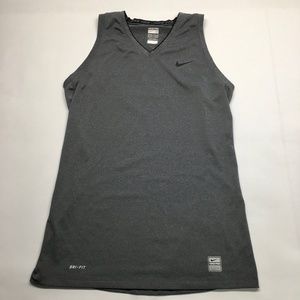 Nike Pro Dri-Fit Fitted Training Tank Top V-Neck M